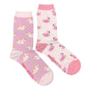 Women's Unicorn and Flamingo Pool Floaty Socks