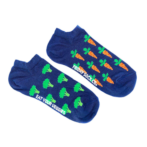 Women's Broccoli and Carrot Veggie Ankle Socks