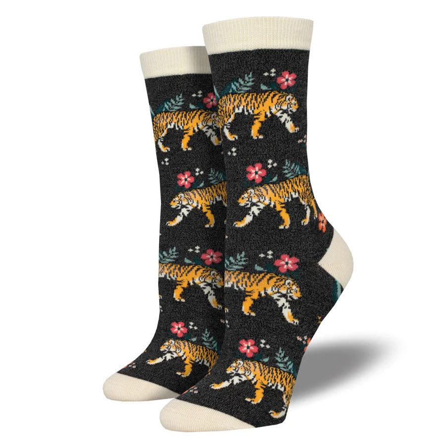 Women's Tiger Floral Socks (Bamboo Range)