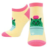 Women's Kitty Cactus Ankle Socks