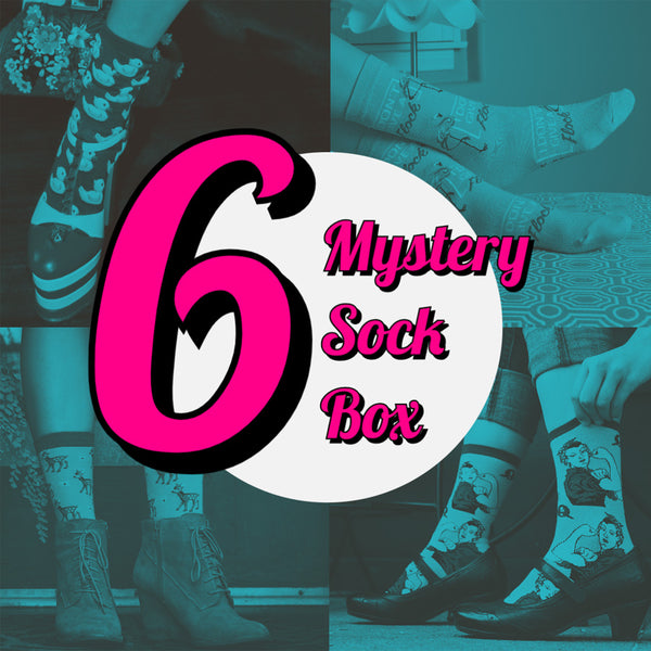 Women's Mystery Sock Box - 6 Pairs
