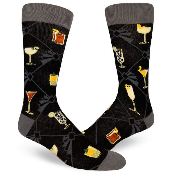 Men's Speakeasy Cocktails Socks