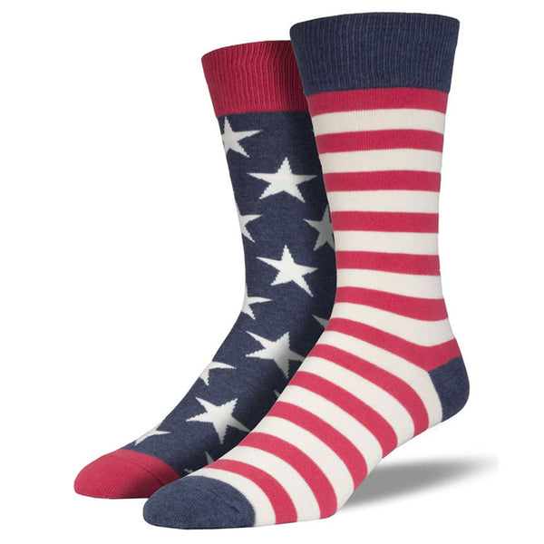Men's American Flag Stars and Stripes Socks
