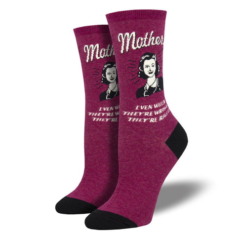 Women's Retro Spoof "Mothers" Socks